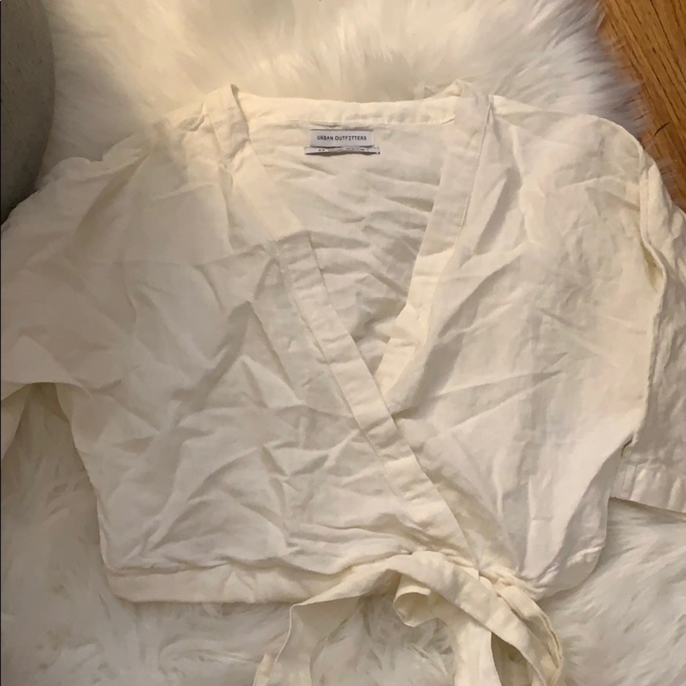 Cropped wrap top urban outfitters